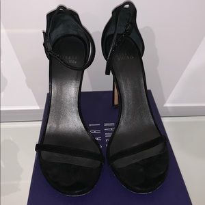 Stuart Weitzman Black ‘Nudist’ Sandal Size 9